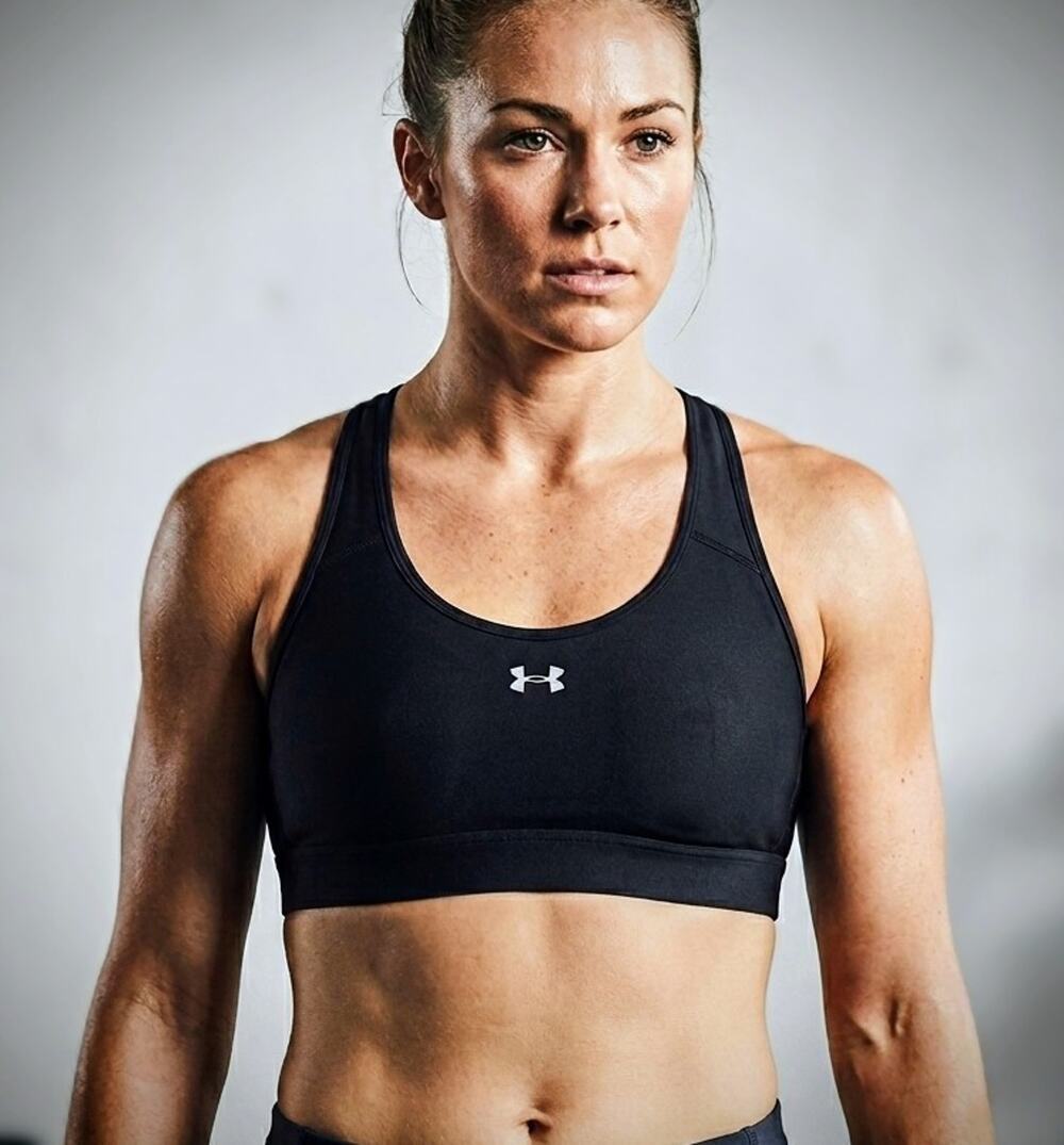 Under Armour Womens Sports Bra Size XL Black Criss Cross Strappy Back Active